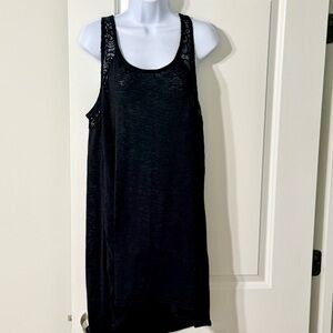 Torrid Black Crochet Swim Coverup